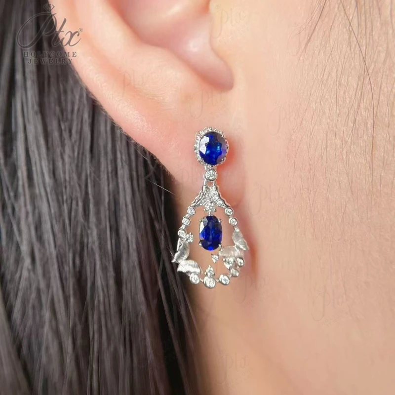 

Lab Grown Gemstone Customized Earrings Heart/Pear/Oval Cut 925 Silver Hypoallergenic Fade-Resistant Jewelry for Gifts TopQuality