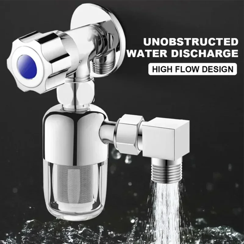 Stainless Steel Faucet Filters Drinking Water Tap Purifier Water Filter Anti-Scaling Universal 1/2'' Tap Filters Shower Nozzle
