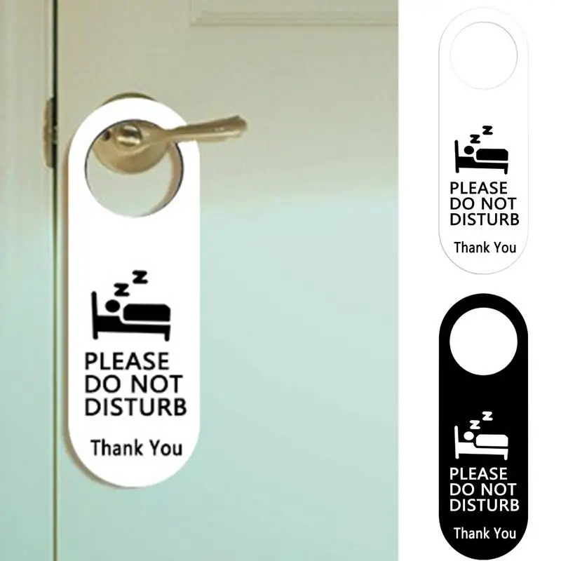 Do Not Disturb Signs For Doors Acrylic Offices Door Sign Double Sided Meeting Sign Clear Printing Eye-Catching Door Sign For Law