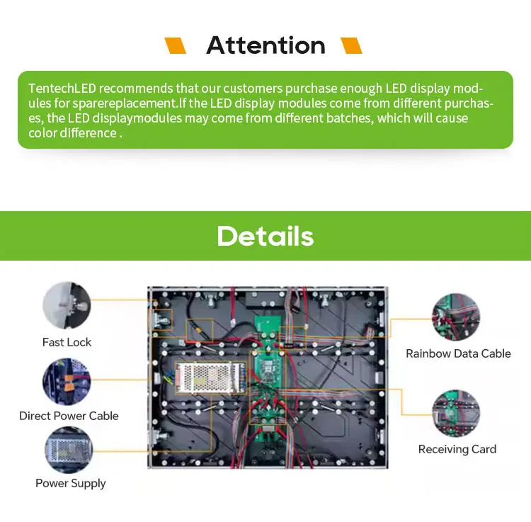 P1.86 P2 P2.5 640mm X 480mm 3840hz تحديث داخلي ثابت تركيب Led عرض جدار الفيديو #2