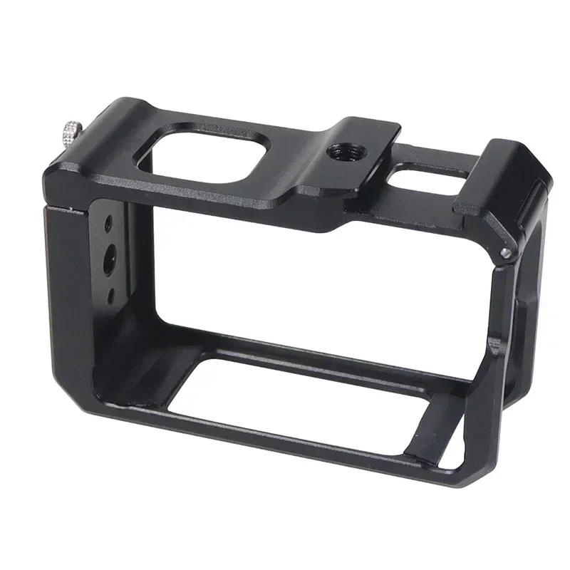 

Camera Cage Rig Protective Frame Expansion Case with Cold Shoe Mount 1/4" ARRI Thread for DJI OSMO Action 3 Camera Accessories