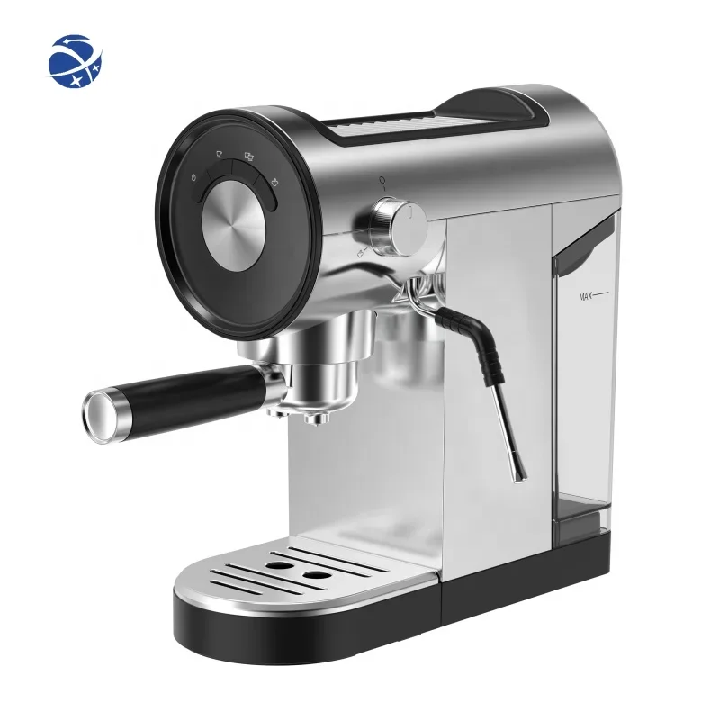 YUNYI Wholesale  Coffee maker 0.9L water tank full stainless steel household automatic espresso coffee machine