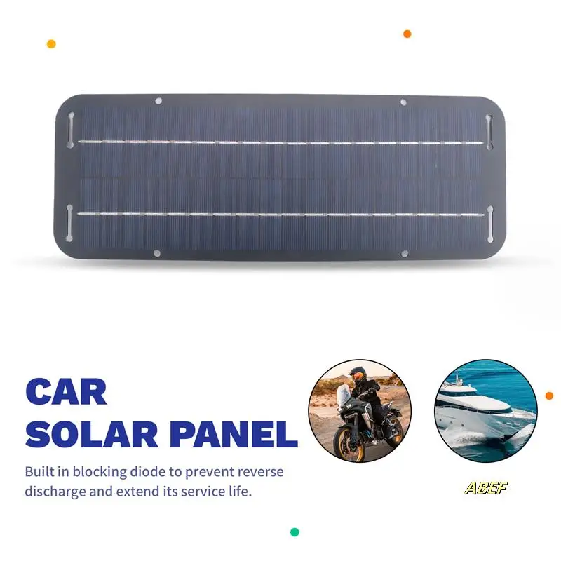 

12V 30W Portable Solar Panel Battery Charger Maintainer For Car Motorcycle Tractor Boat RV