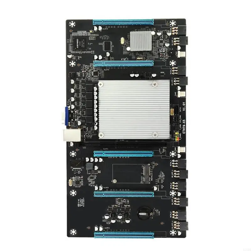 VivaCTLX0B X79-H61Miner Motherboard LGA 2011 CPU 5 PCI-E X16 Graphics Card Slot for Eth Btc