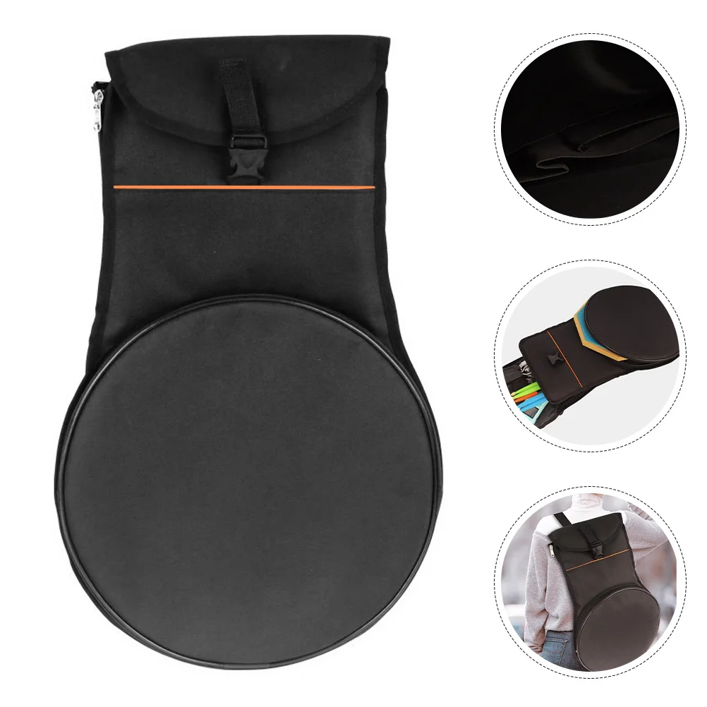 

Drum Practice Pad Backpack Multi-Functional Storage Bag for Drumsticks Snare Stand Accessories Impact Resistant Portable Music