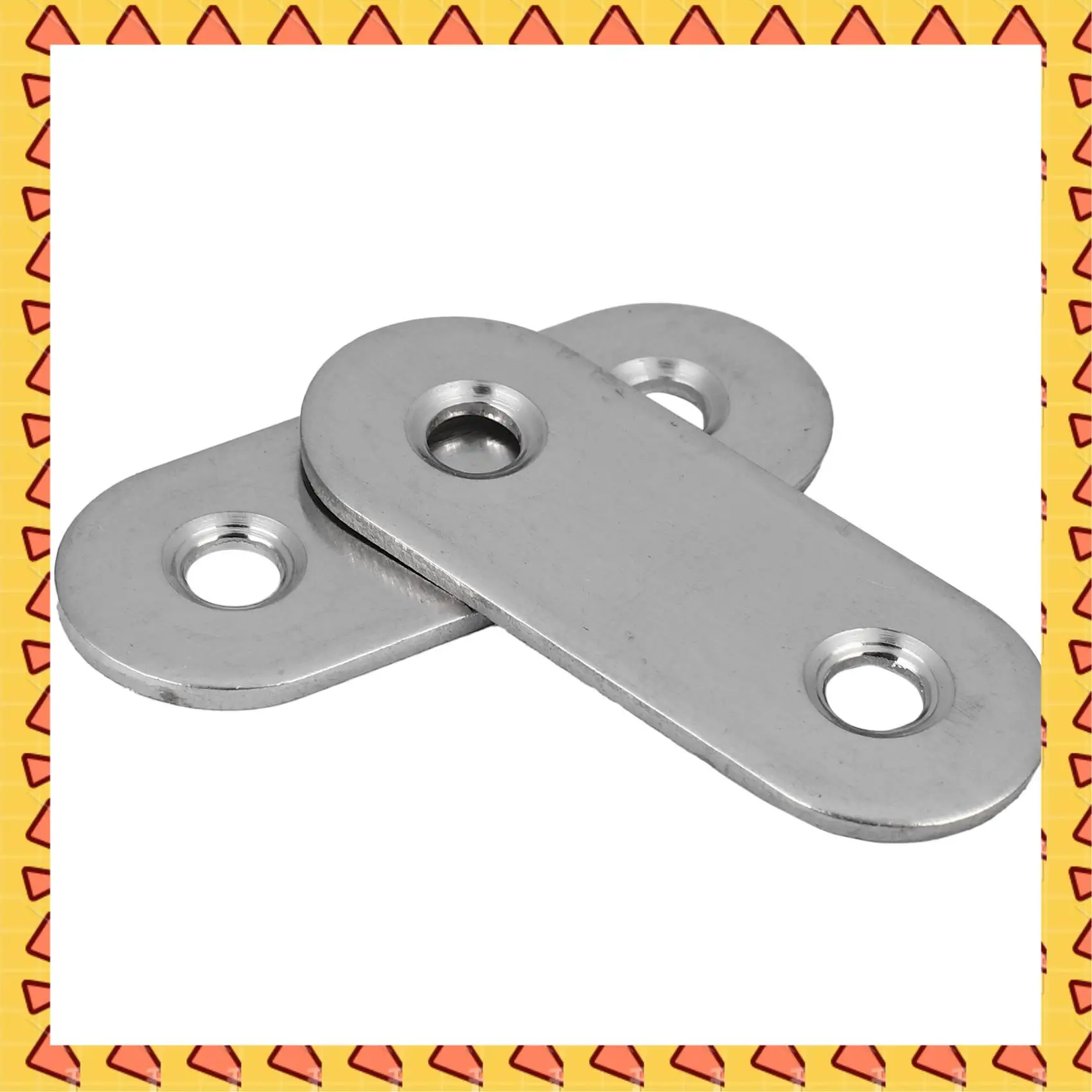 

A008 Flat Mending Plates Repair Fixing Joining Brackets 40X15mm 20Pcs