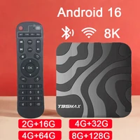 T95 MAX Android 16 Smart TV Box Allwinner H618 64G 128G ROM 2,4G y 5G Wifi Dual 4K 8K HDR10 + BT5.0 reproductor multimedia de voz decodificador