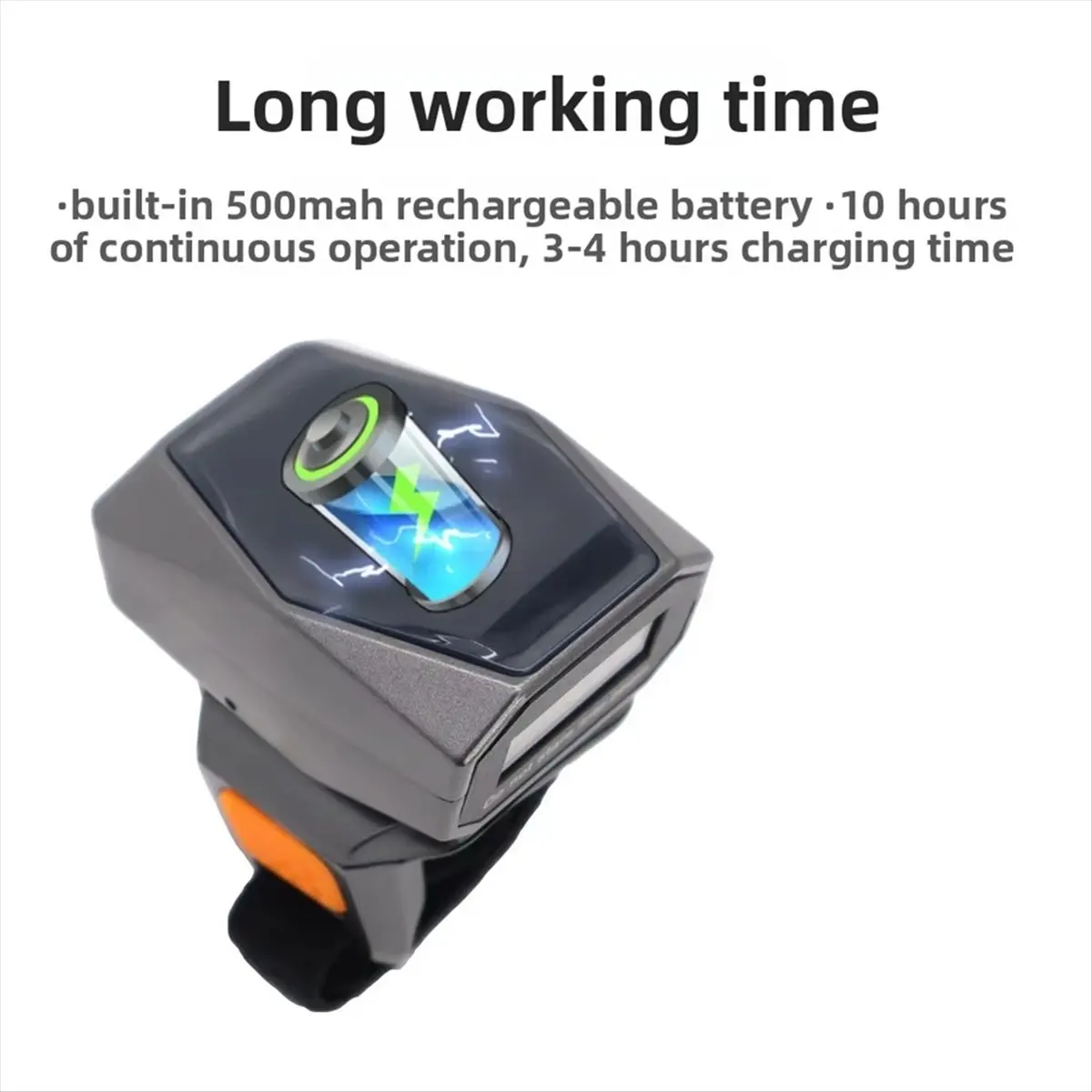 TRENDY STYLE~Ring Bluetooth Barcode QR Code Scanner Wireless Scanner Warehouse Inventory Finger Scanner Portable Code Scanner