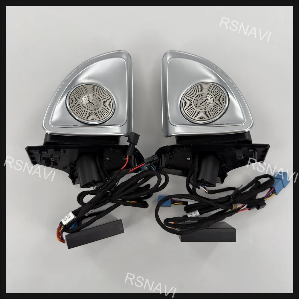 4D Rotating Tweeter Speakers with Ambient Lighting for Mercedes-Benz GLC X254 2023-2026 Standard Version Interior Audio Retrofit
