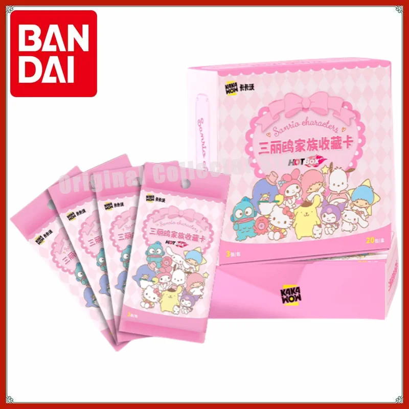 

Original Bandai Kakawow Trading Cards Sanriou Family Collection Card HOTBOX Series Official Authentic Favorite Card Pack Gift