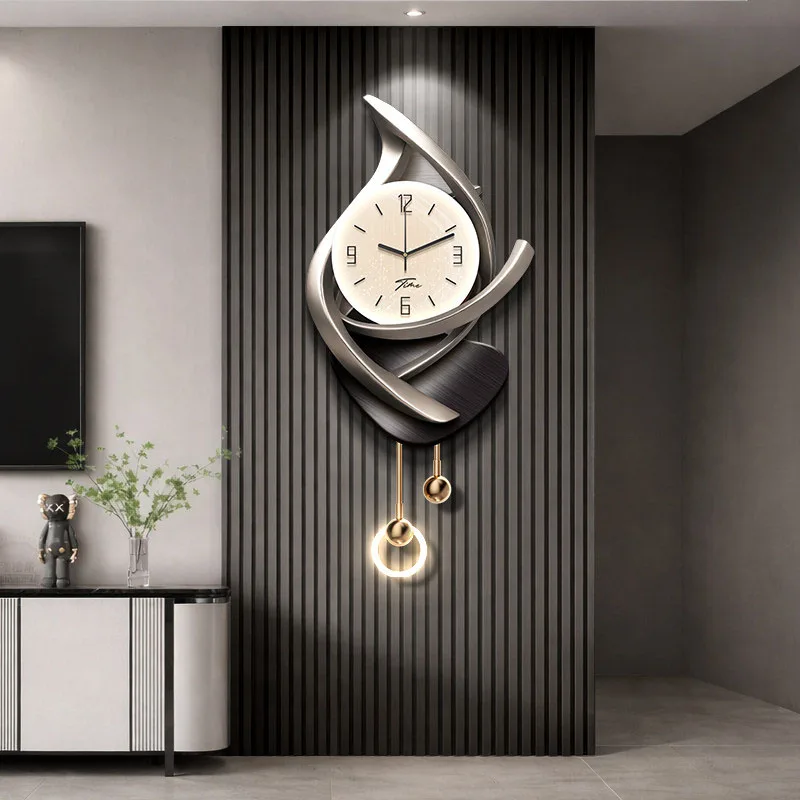 

Aesthetic Design Wall Clocks Living Room Luxury Nordic Xenomorph Wall Clocks Minimalist Modern Reloj Pared Ornaments Home Decor
