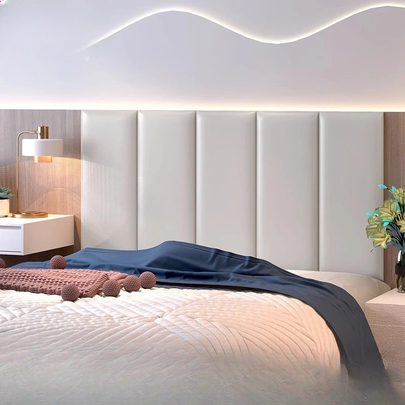 

Детская спальня, прикроватная тумбочка, мягкая сумка для предотвращения столкновений, фон, стена, татами, диван, самоклеющееся кожаное изголовье