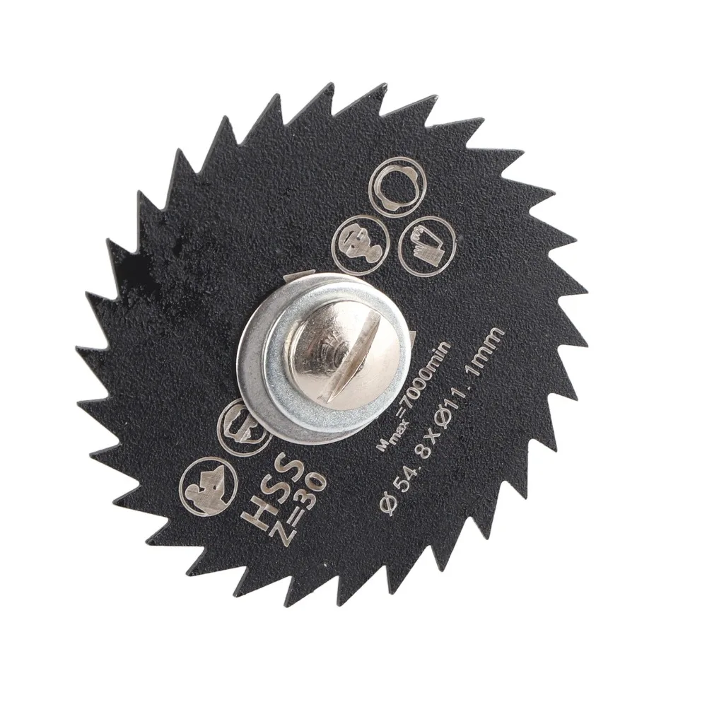 

3pcs 54.8mm Diameter Mini Circular Saw Blade 11.1mm Bore HSS Circular Saw Blade With Mandrel Rotary Tool Saw Blade