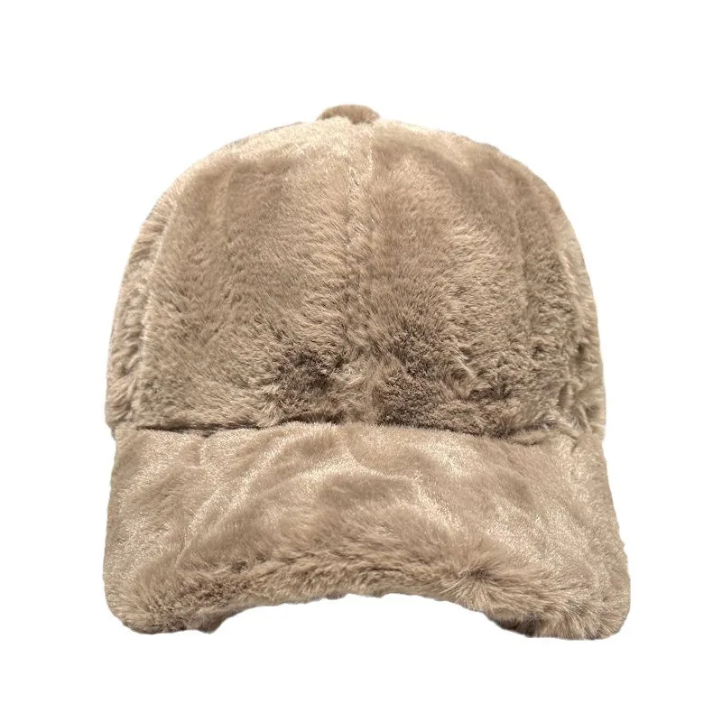 2025New قبعة مبطنة بالصوف للرجال والنساء لوحة إضاءة سميكة دافئة مقاومة للشمس الخريف والشتاء بلغت ذروتها قبعة قبعة بيسبول بنية