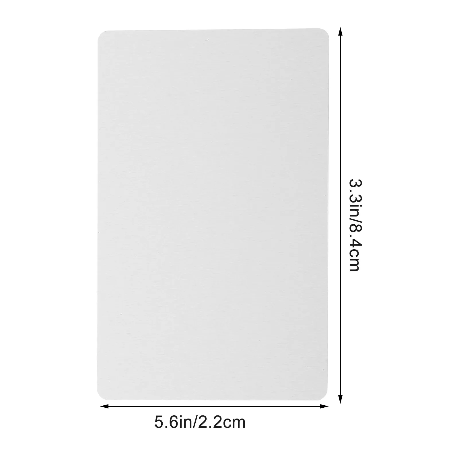 100 pcs Paper Cards Blank Business Halloween Christmas New Year Blank Metal Business Card Blank Metal Business Cards Sturdy