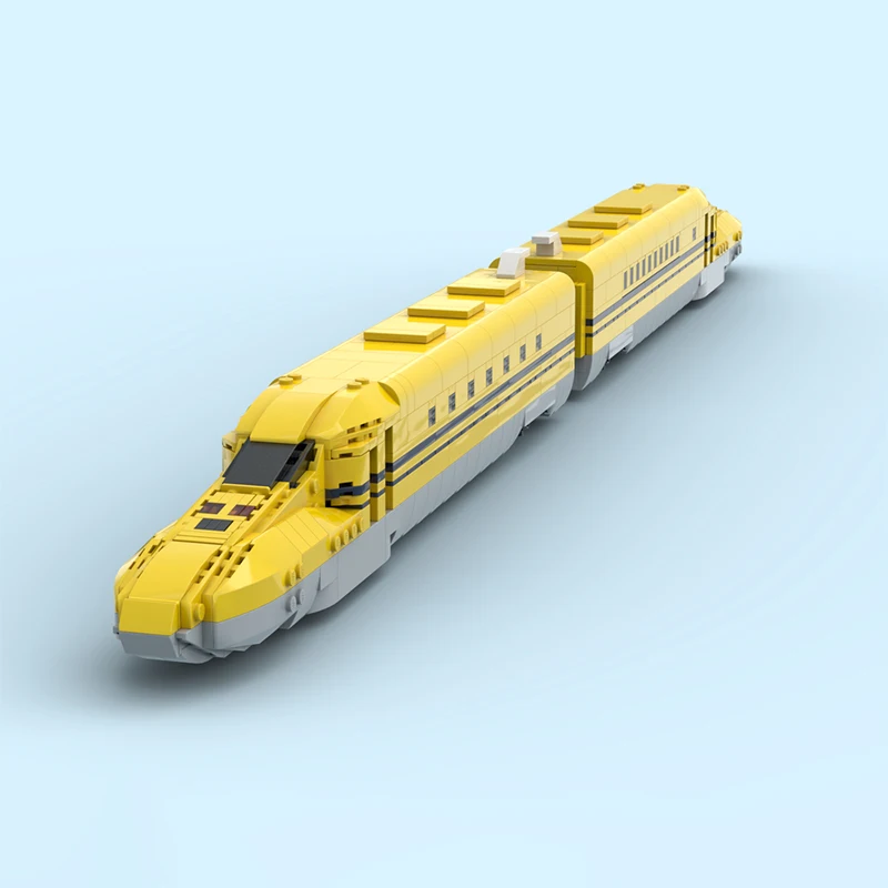 سكة حديد المدينة دكتور يلو (فئة (923) مدرب 1 و 7 مكعبات بناء لتقوم بها بنفسك نموذج قطار الركاب الطوب ألعاب عيد ميلاد الأطفال الإبداعية