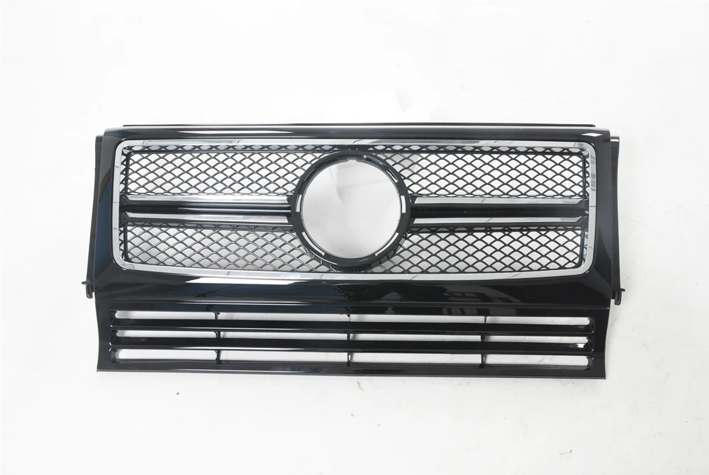 Front Grille Center Grill Hood Mesh Grid For Mercedes Benz G Class W463 G Wagon G500 G550 G350 G55 G63 1990-2018