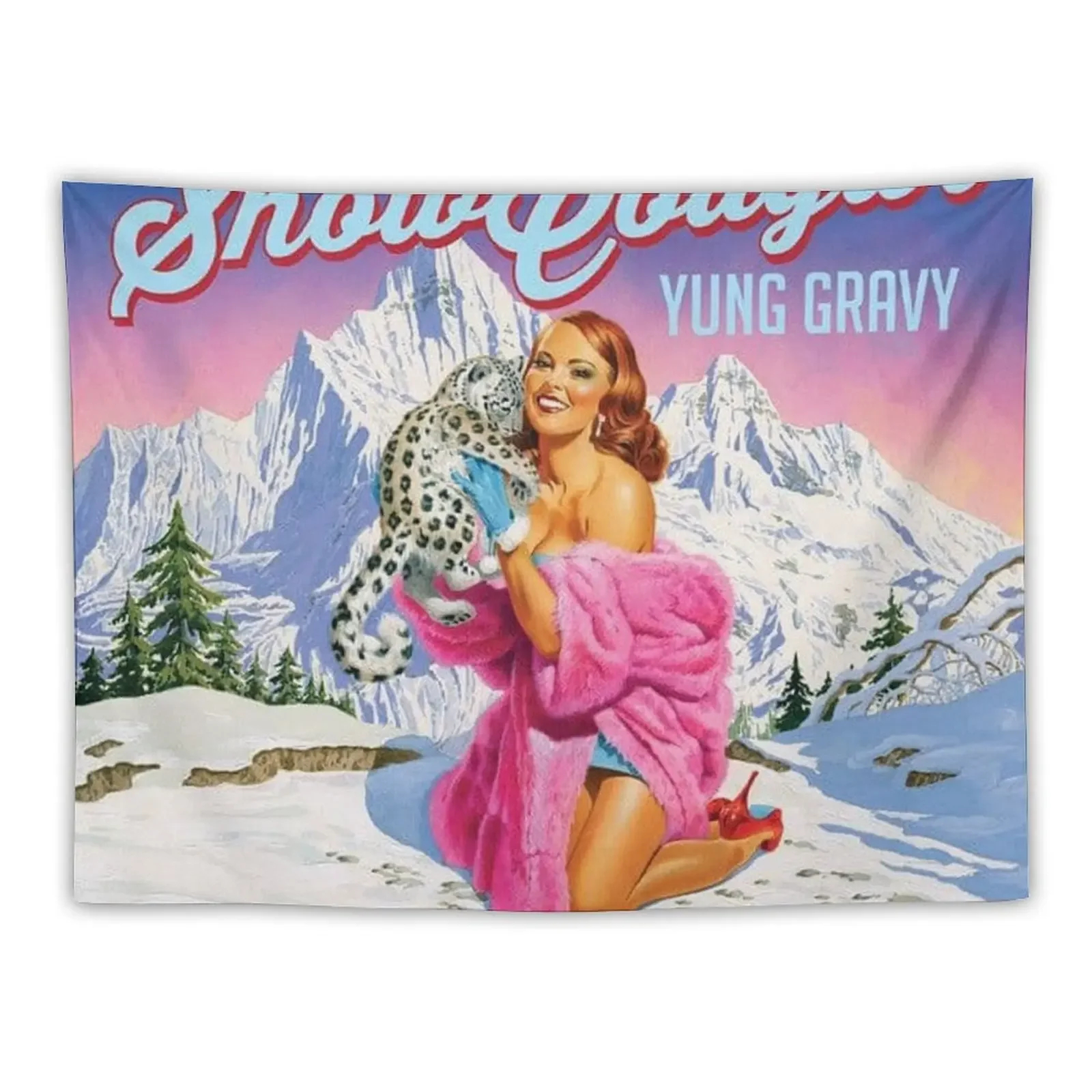 

Snow cougar Tapestry Wall Decorations Wall Carpet For Bedroom Tapestry