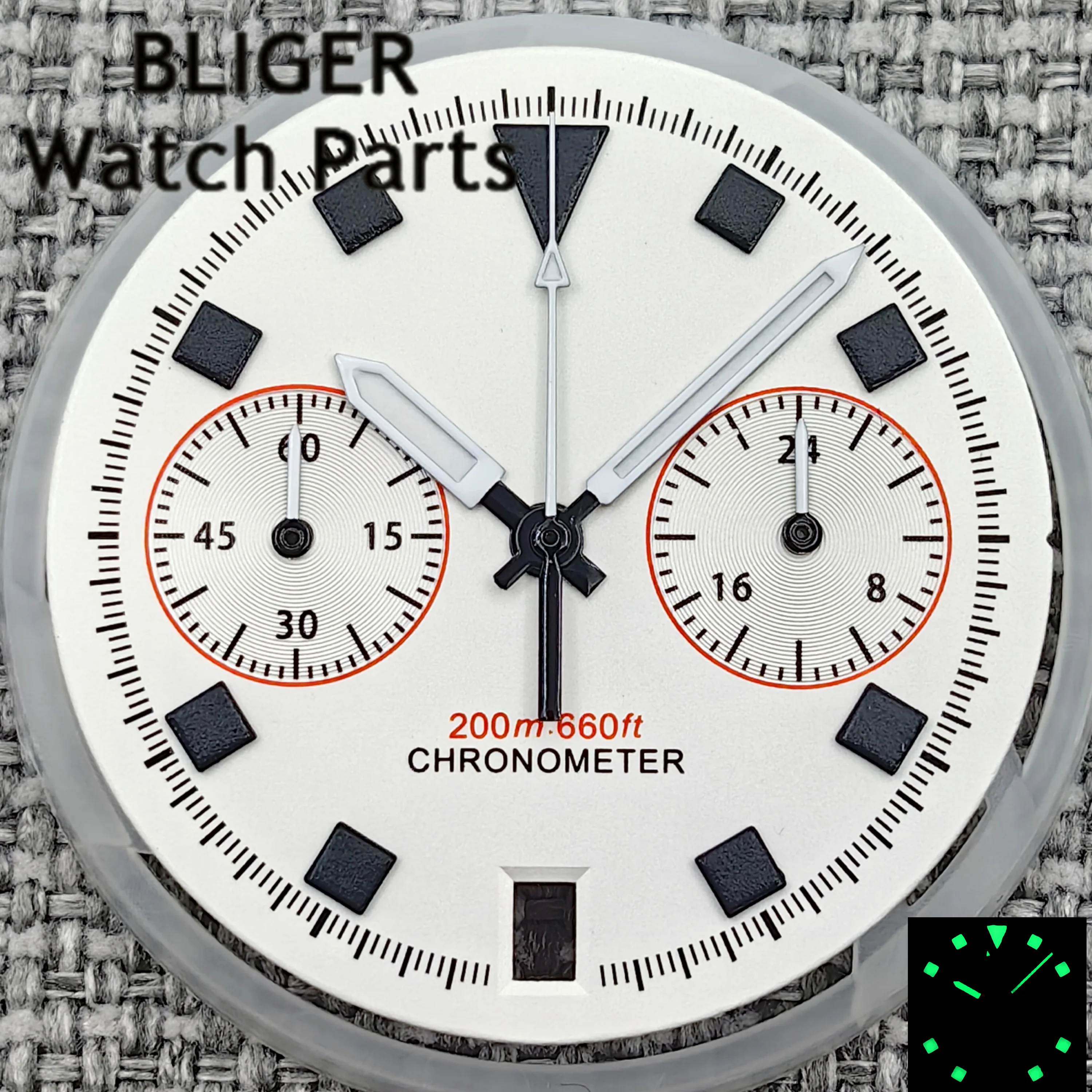 جديد 2025 فاخر 30 مللي متر أزرق/أسود/أبيض Pelagos FXD كرونوغراف الدراج الطلب مع VK63 الأيدي C3 الأخضر مضيئة صالح VK64 حركة