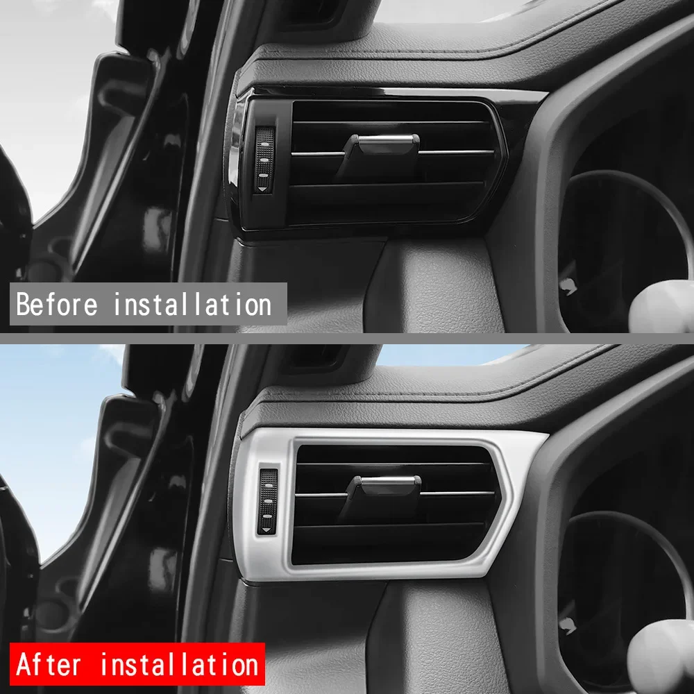 For Toyota Land Cruiser 300 LC300 2022 2023 2024 Carbon Fiber Side Air Conditioning Vent Outlet Cover Trim Sticker Accessories