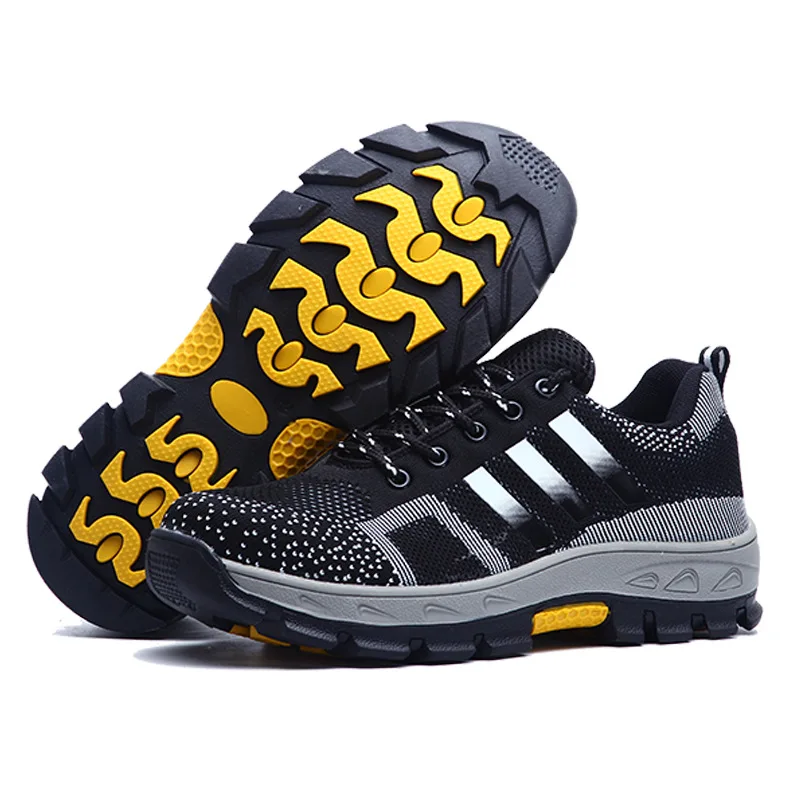 Unisex Men Steel Toe Cap Work Safety Shoes Puncture-Proof Boots Non Slip Sneakers Indestructible Shoes Security Boots