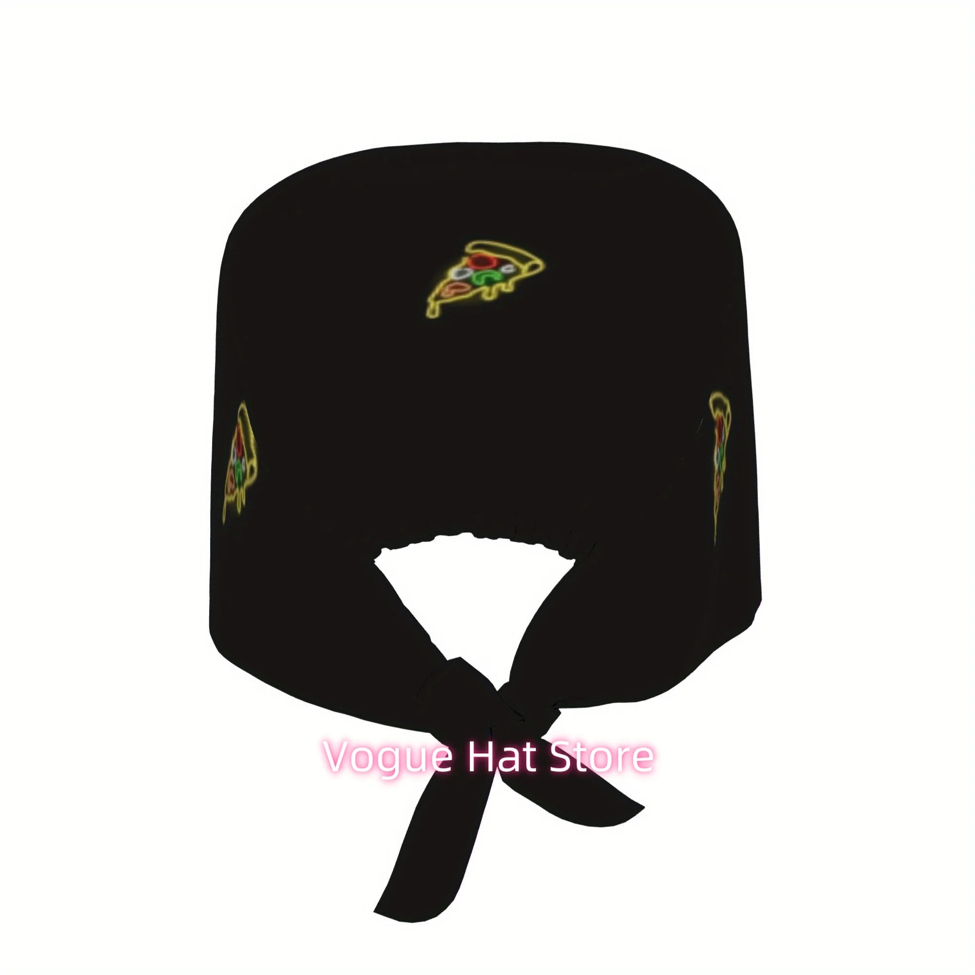 1pc of Neon Unisex Trendy Printed Work Cap - Lightweight Adjustable Skull Cap with Tie-Back for Nurses, Dustproof Chef And Cooki