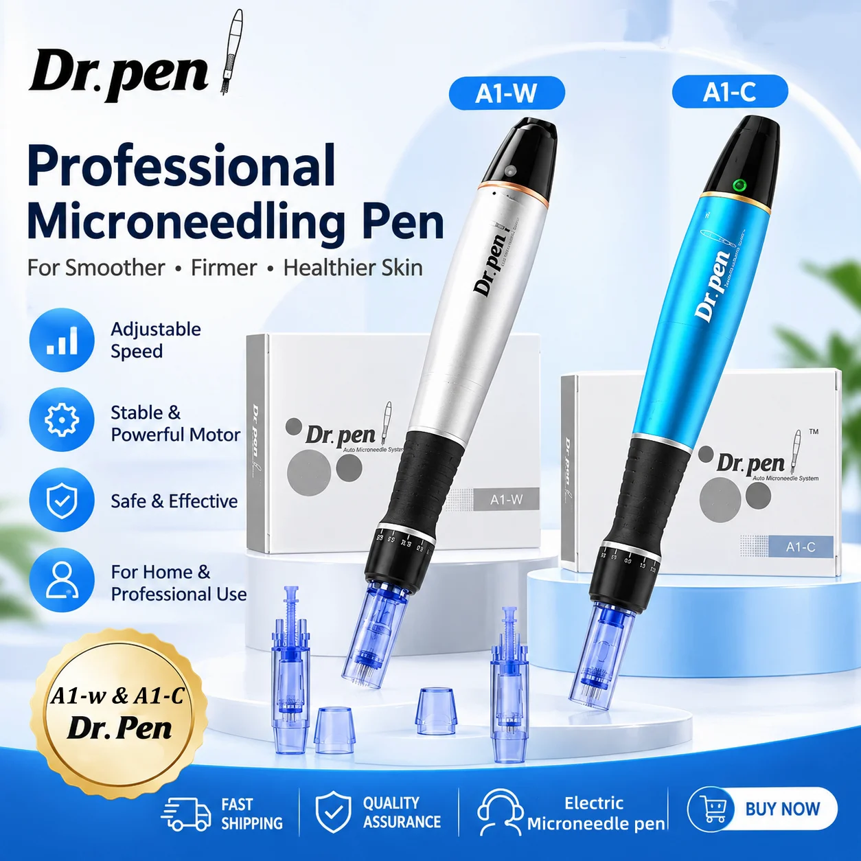 dr-pen-a1-w-a1-c-stylo-de-microneedling-professionnel-pour-les-soins-de-la-peau-appareil-de-beaute-profondeur-d'aiguille-reglable-avec-embouts-de-cartouche