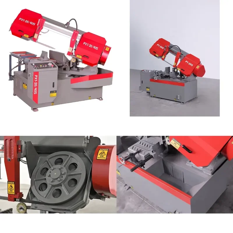 2026 CE Horizontal Band Sawing Machine PX1-28 40S 45 90 Degree Miter Metal Cutting Band Saw Machine with CE