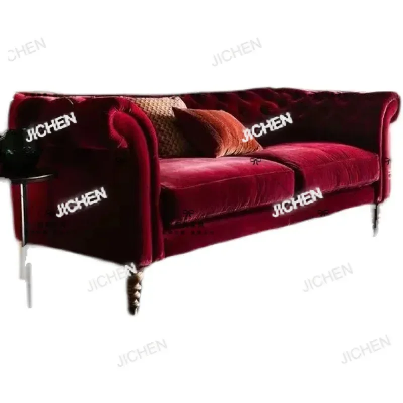 

Luxury Wood Fancy Sofa Cushion Soft Vintage Floor Human Sofa Plush Lazzy Couches Muebles Para Salas Modernos Home Furniture