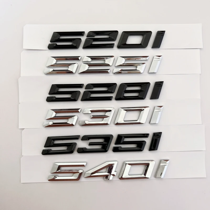 

Car 3D ABS Trunk Letters Logo Badge Emblem Decal Sticker For BMW 5 series 520i 525i 528i 530i 535i 540i E39 E60 E61 F10 F11 G30
