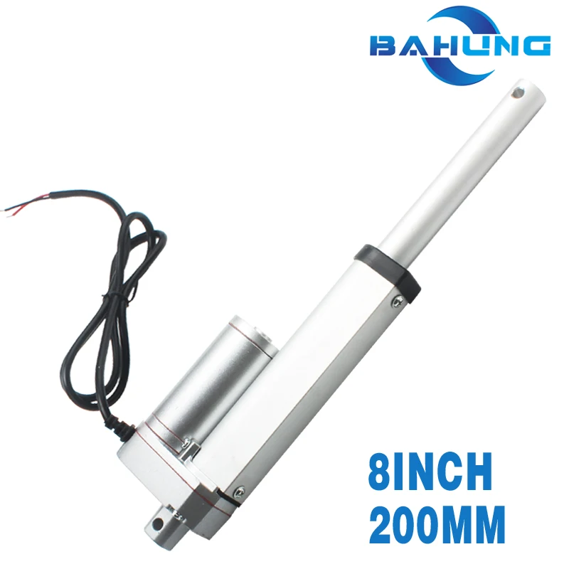 12V 24V Small Electric Linear Motion Actuator  Linear Drive dc motor 200mm 8inch Stroke Window Opener200N300N750N1000N1200N1500N