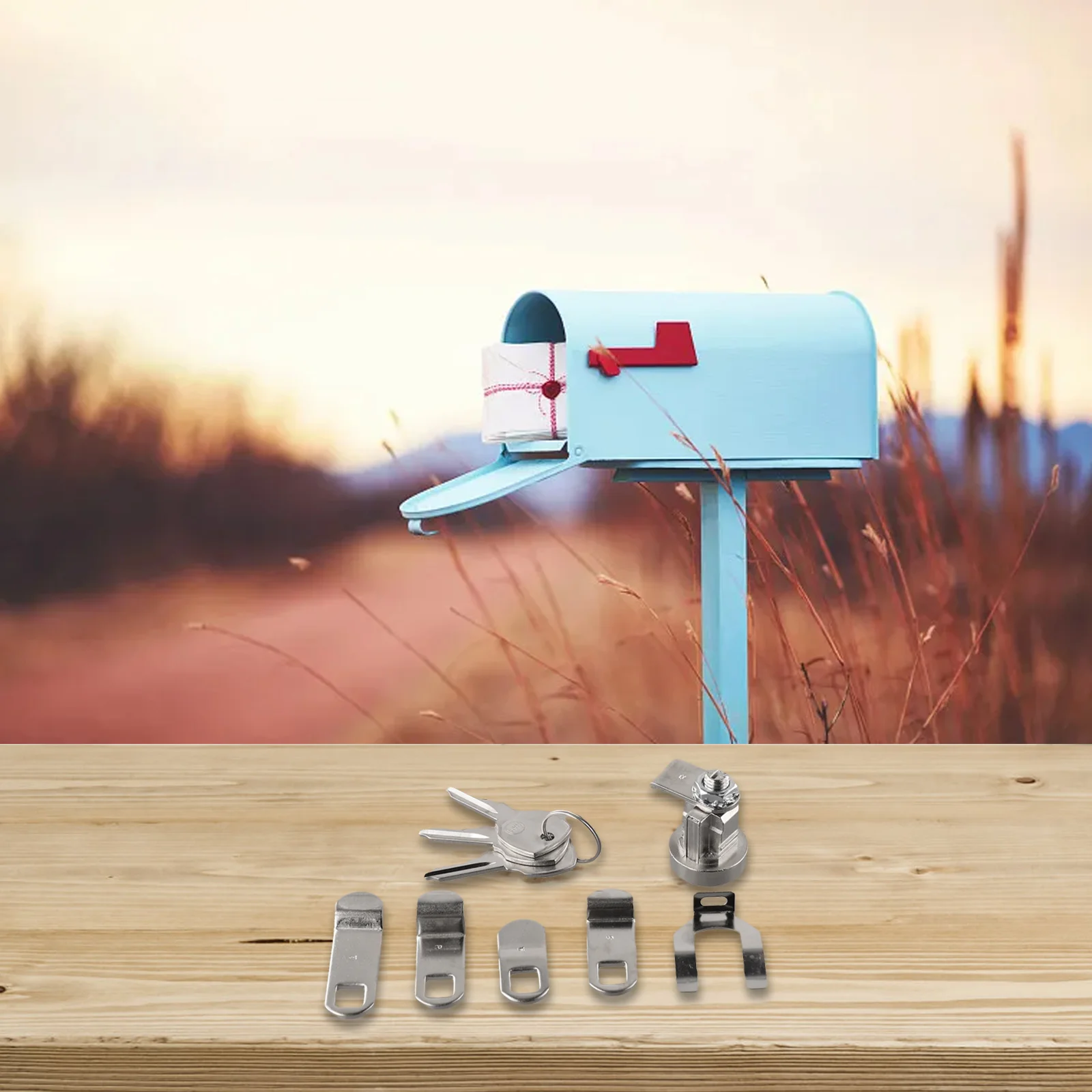 

Lock Cylinder Set Key Lock Kit Mailboxes And Wardrobes Non-Interoperable Keys Security Solution Comprehensive Lock Set