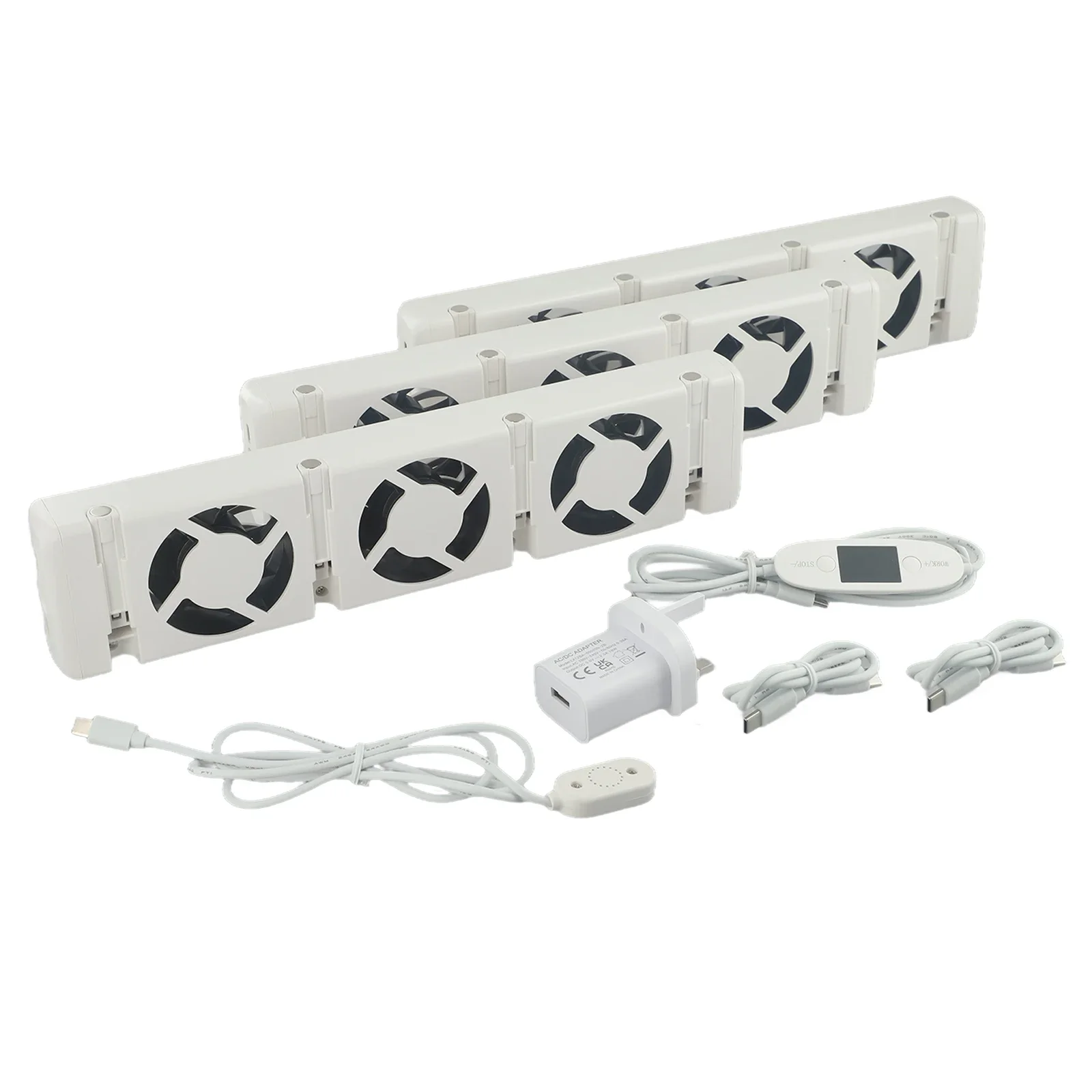 Ventilator Radiator Kipas Radiator Pintar 30X7X3Cm DC 5V 0,2A Sensor Suhu Perbaikan Rumah Konektor Tipe C