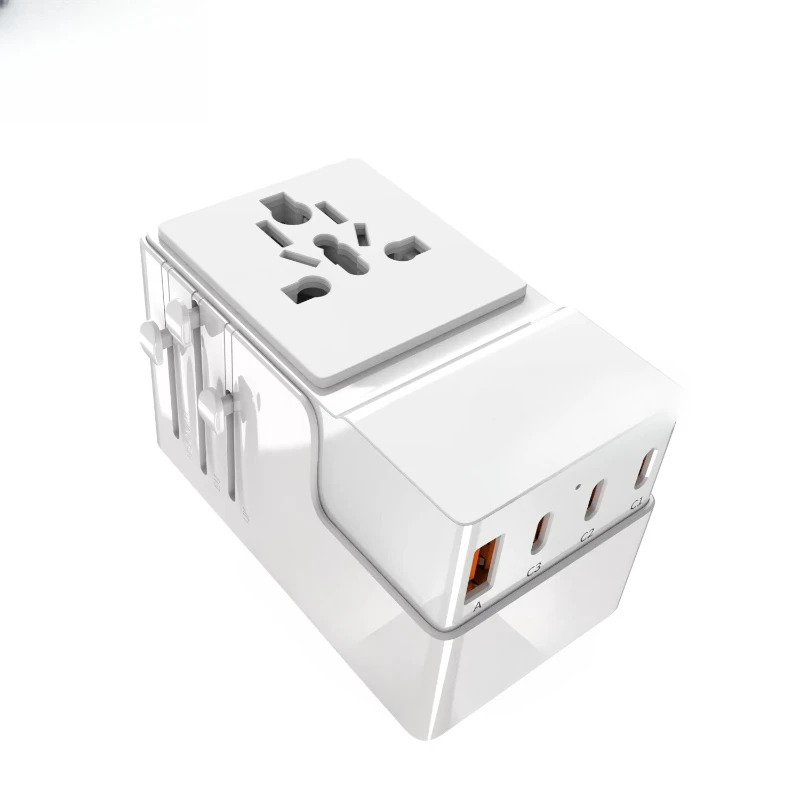Multi-plug Travel Adapter, Global Charger International Universal Travel Adapter, with Usb and Type C