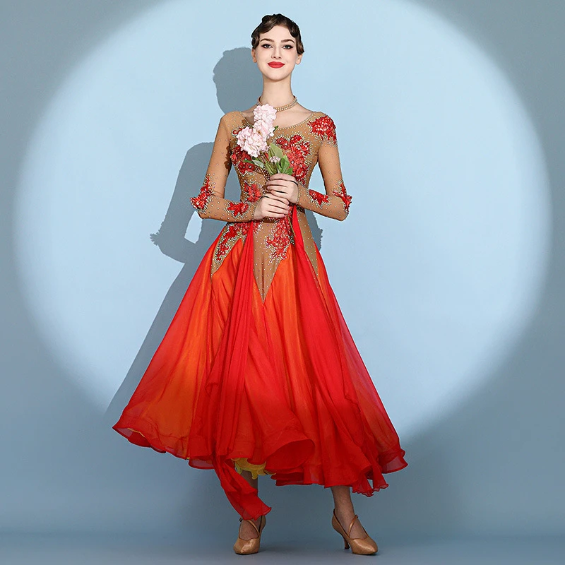 ODBD1281 Abito da competizione per sala da ballo da donna di usura di prestazioni di alta qualità di vendita calda