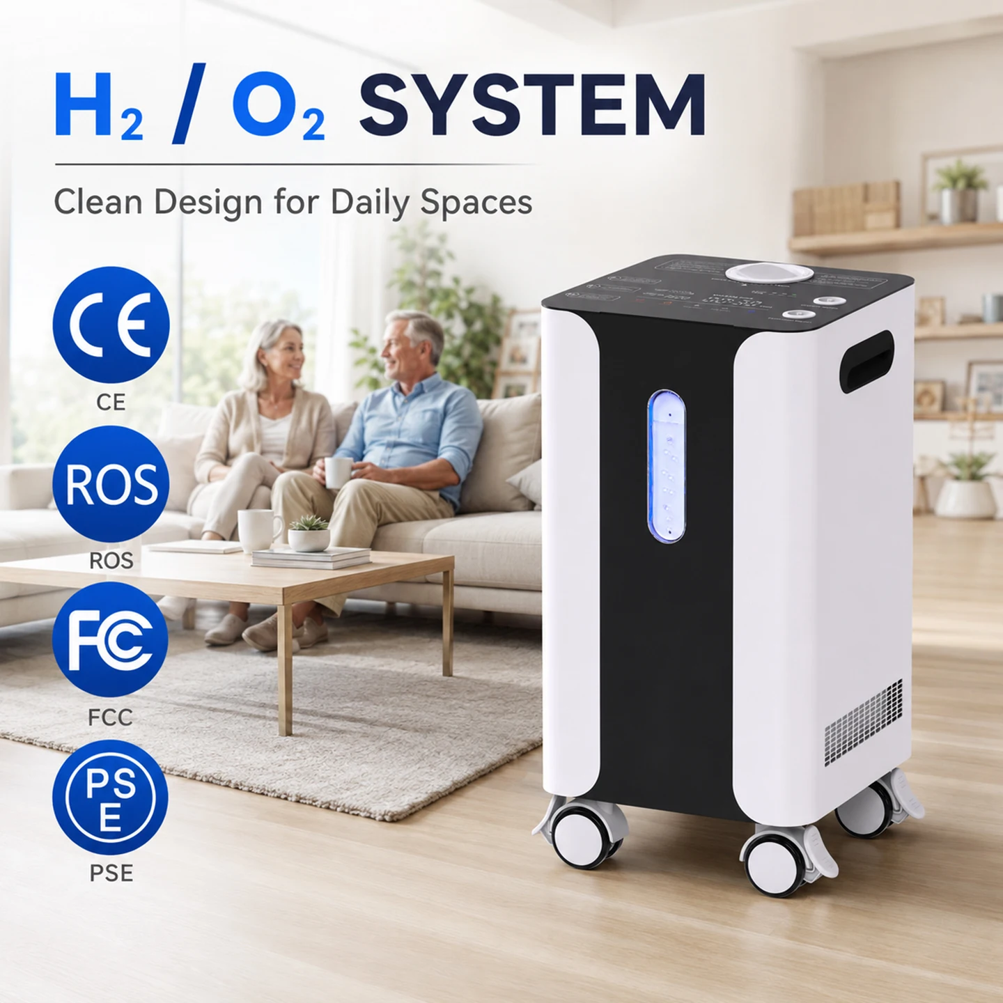 900ml Portable Molecular Hydrogen Wellness Machine Lightweight Design for Personal Office Wellness and Fitness Gym Support
