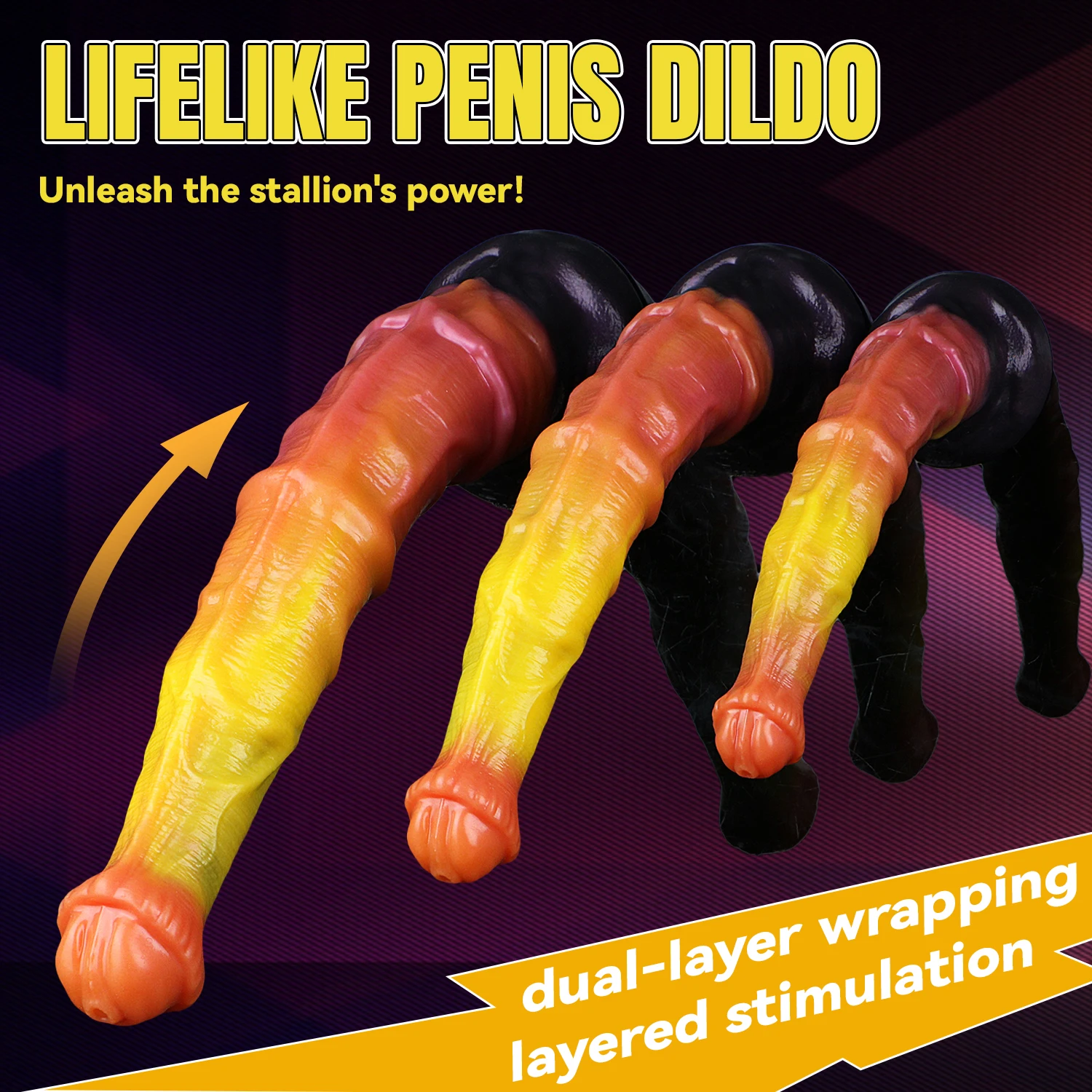 SMMQ Super Soft Horse Dildo With Suction Cup Butt Plug For Men Women Vaginal Anus Masturbation Anal Dilator Sex Toy - view 2