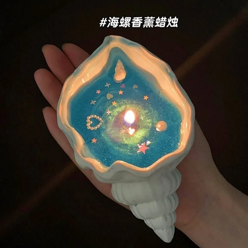 Conch Aromatherapy Candles, Home Bedroom Fragrance Decorations, Handheld Gifts, Home Deodorization, Plant Essential Oils image 3