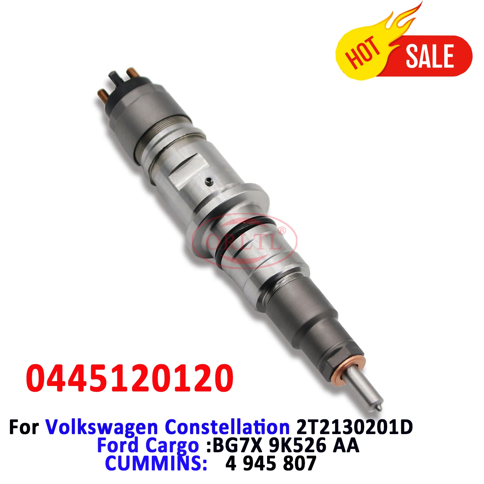 Inyector de Combustible Diésel ORLTL NUEVO 0445120120 0 445 120 120 para Volkswagen 2T2130201D 4945807 Ford Cargo 4945807