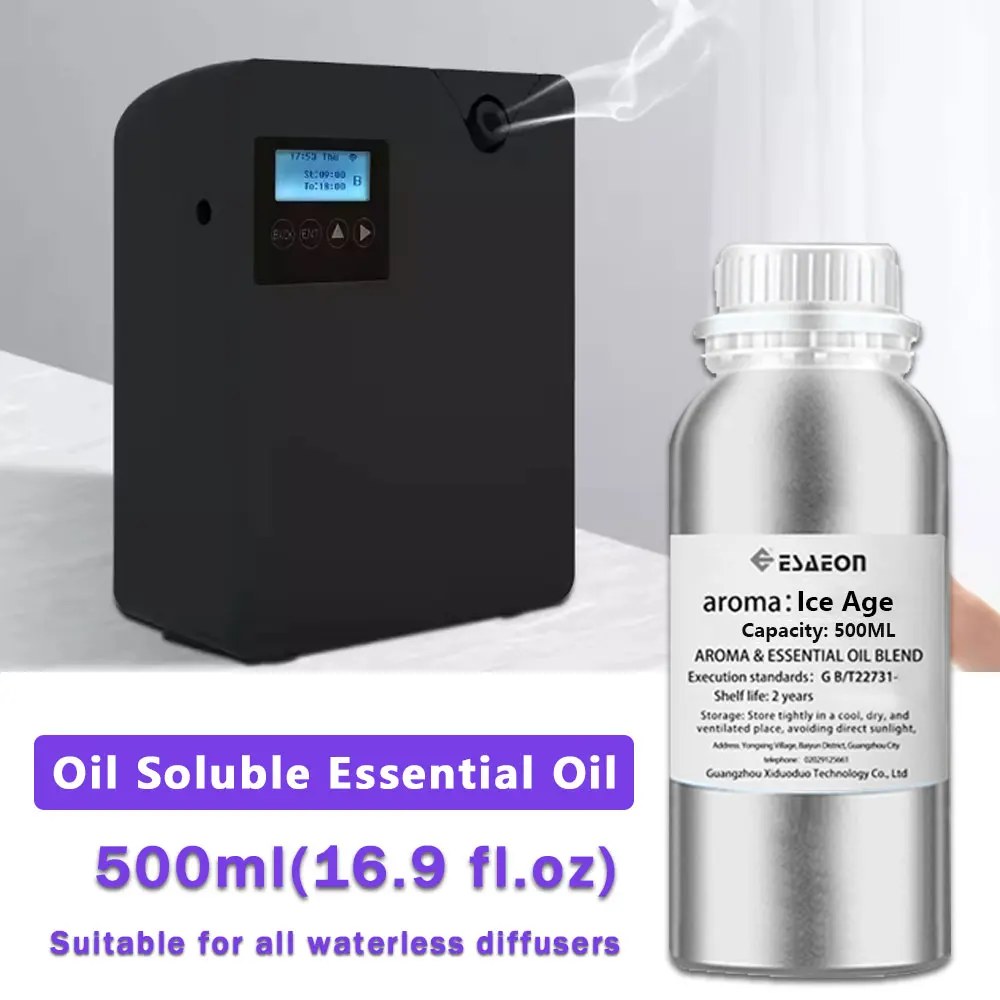 ESAEON 500ml (16.9 fl.oz) Ice Age/Bulgari White Tea Essential Oil - Diffuser Supplement Perfume Oil, For Aroma Fragrance Machine