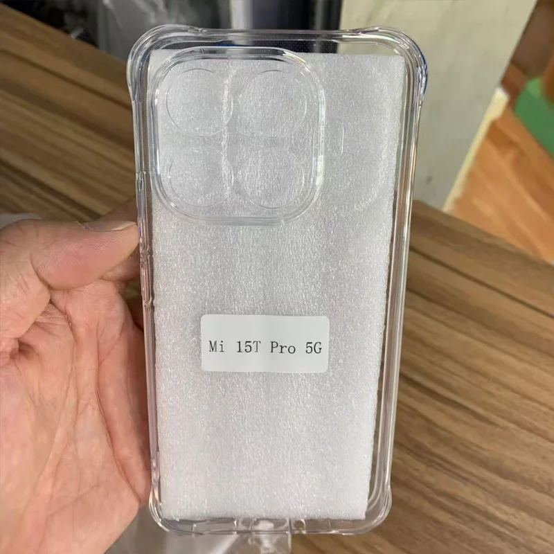 ل Xiaomi 15T حالة وسادة هوائية للصدمات حماية الكاميرا لينة واضح الغطاء الخلفي ل Xiaomi 15T برو غطاء من السيليكون Mi 15T برو 5G #2
