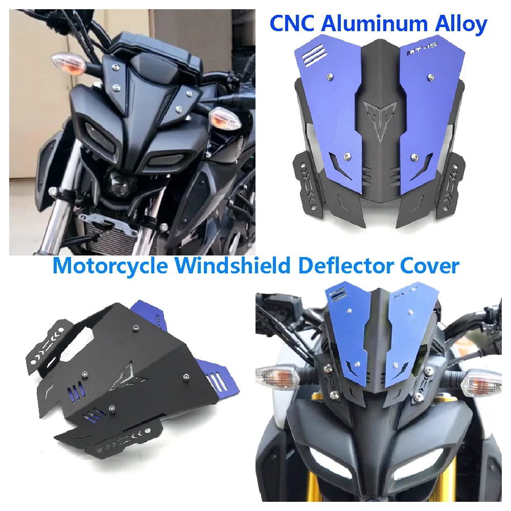 

Fit for Yamaha MT 15 MT15 MT-15 ABS 2020 2021 2022 2023 2024 Motorcycle Windshield Instrument Front Deflector Cover Windscreen