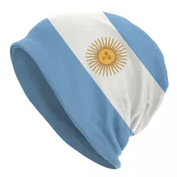 Custom Flag Of Argentina Skullies Beanies Caps Men Women Unisex Street Winter Warm Knitted Hat Adult Bonnet Hats