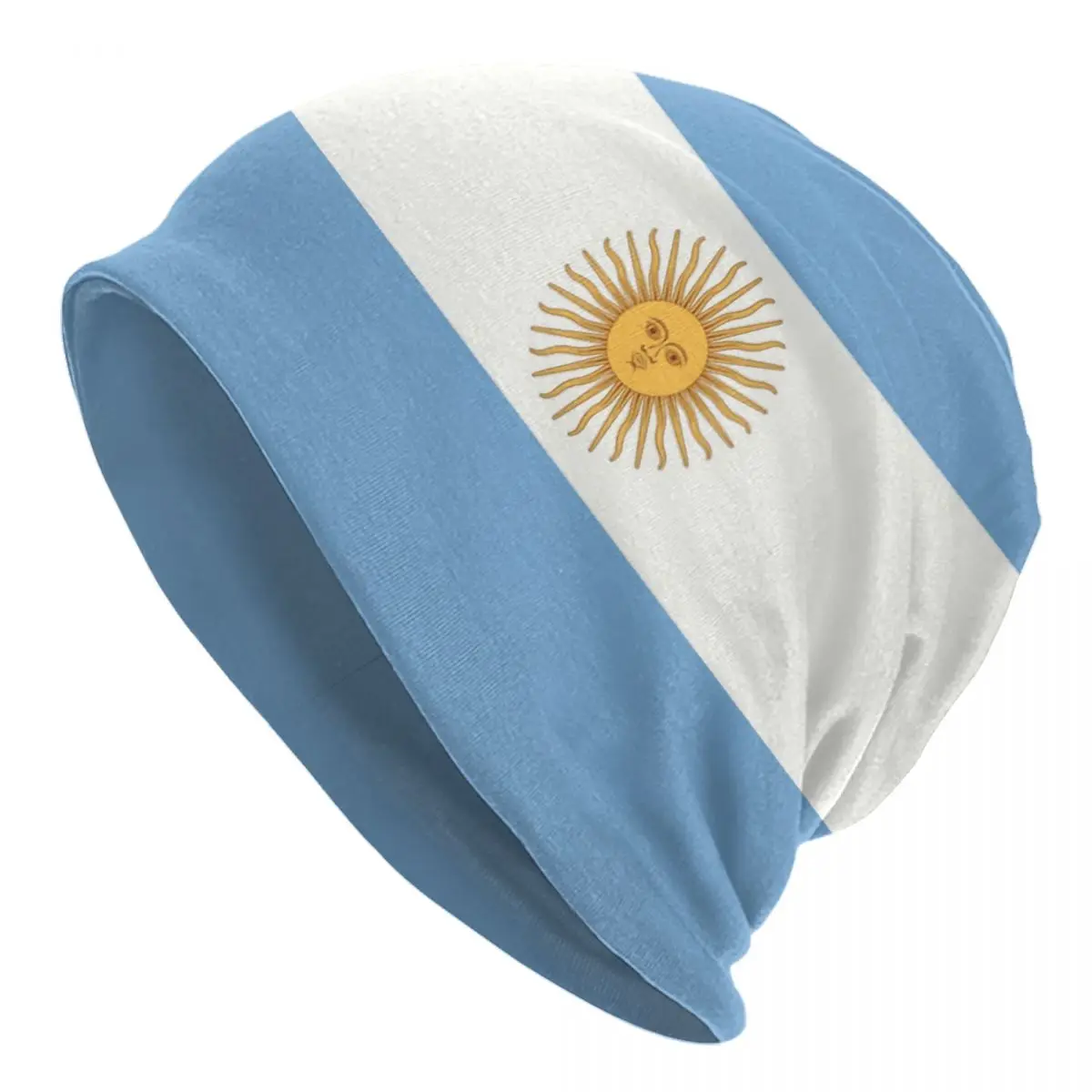 Custom Flag Of Argentina Skullies Beanies Caps Men Women Unisex Street Winter Warm Knitted Hat Adult Bonnet Hats