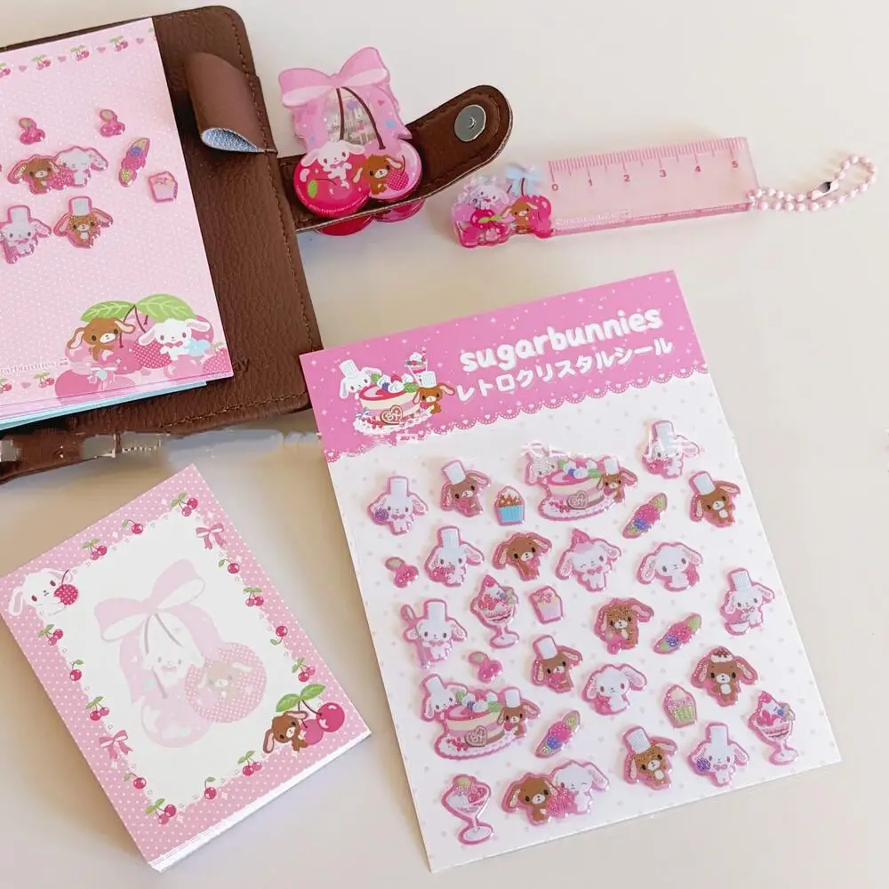 جديد سانريو Sugarbunnies الحلوى الإغاثة ثلاثية الأبعاد فقاعة القطن ملصق الفتاة جراب هاتف لتقوم بها بنفسك الإبداعية اليدوية لعبة الزخرفية هدية #2