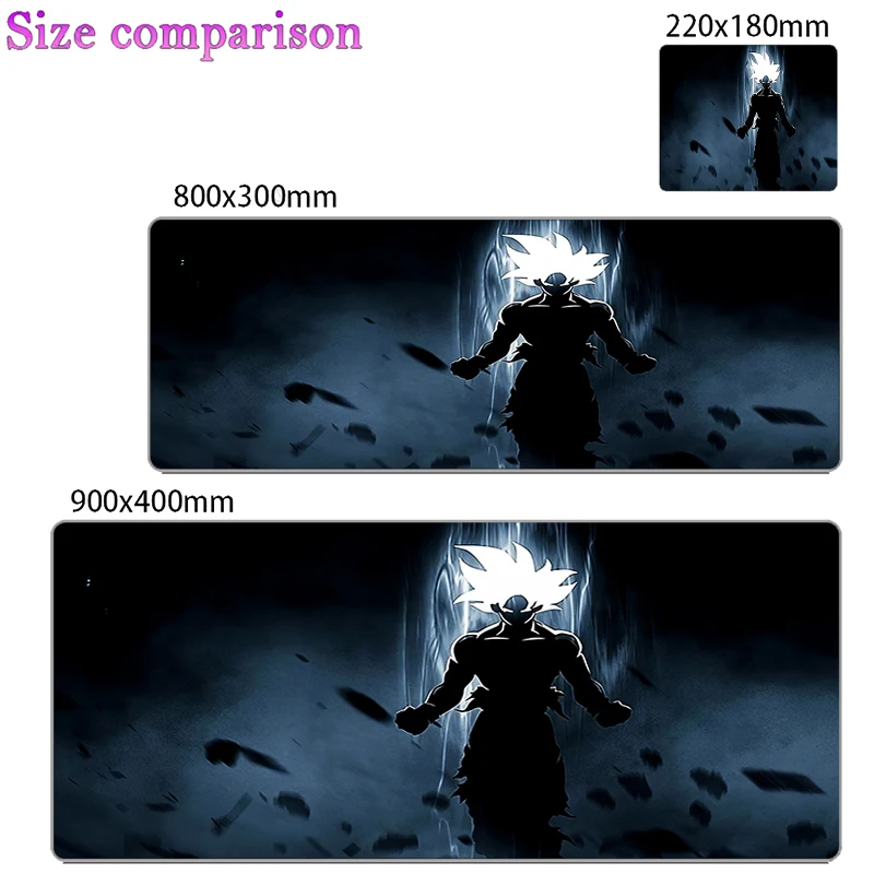 DBZ Mouse Pad Dragon Balll Z rubber table Large Gamer xxl Desk mat Computer keyboard rug gaming accessories carpet mousepad