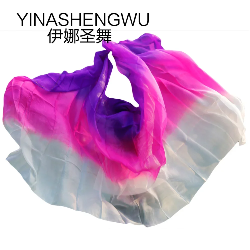 

100% Silk Veils Belly Dance Accessories Hand dyed Silk Veil Belly Dancing 100% silk wholesale Size and color can be customized