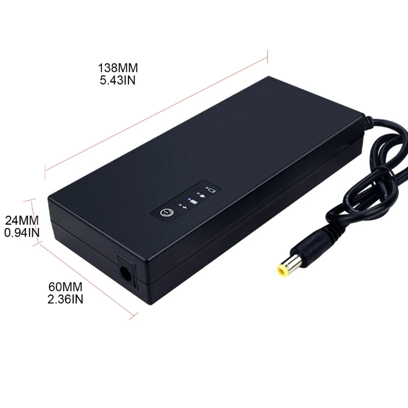 8000mAh USB 12V 3A 38.48WH 5.5x2.1mm Uninterruptible Power Supply UPS Battery Backup for WiFi Router Camera Speaker