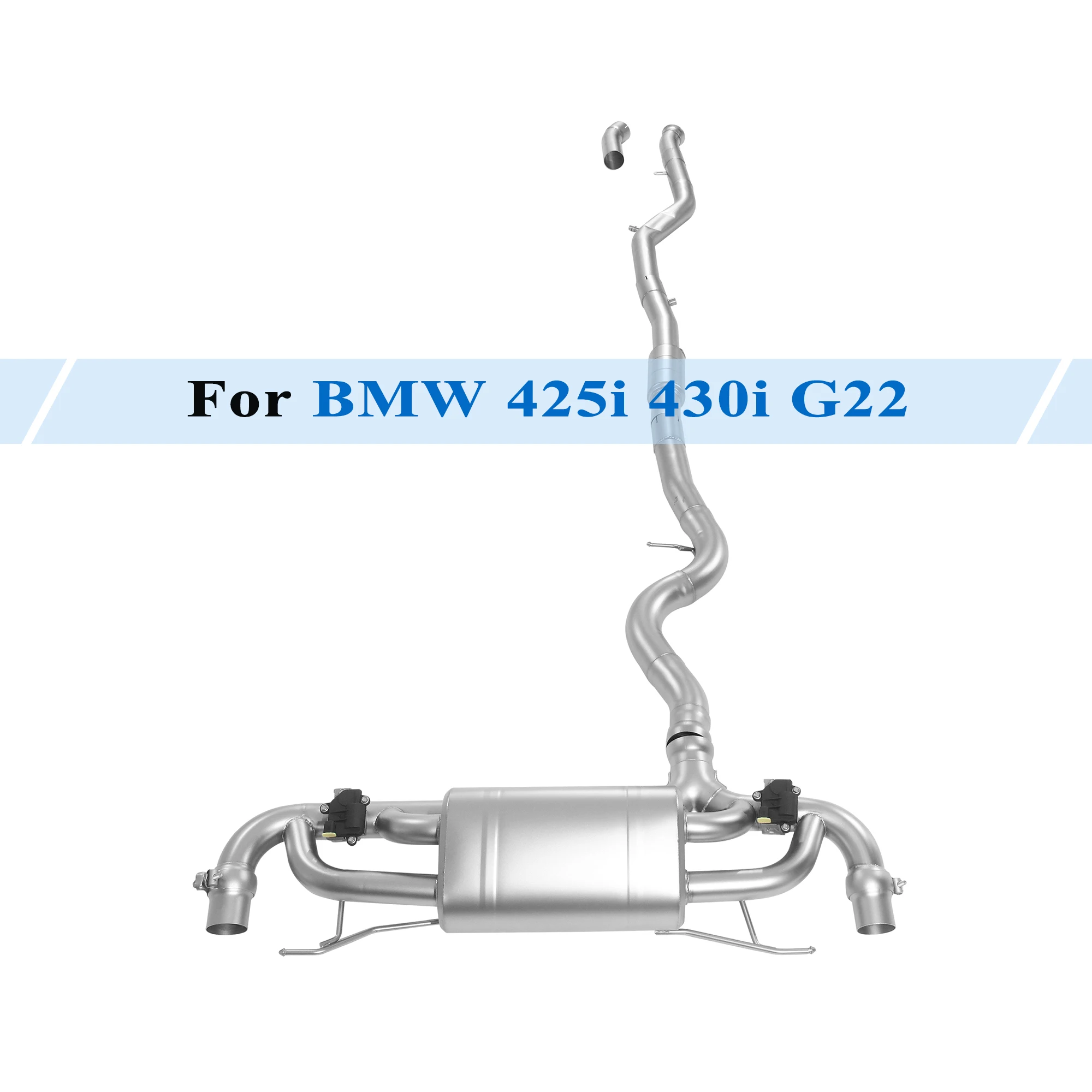 

Exhaust System for 2020-2022 BMW 4 Series 425i 430i G22 2.0T Catback Exhaust Performance Valved Muffler Resonator Remote Control