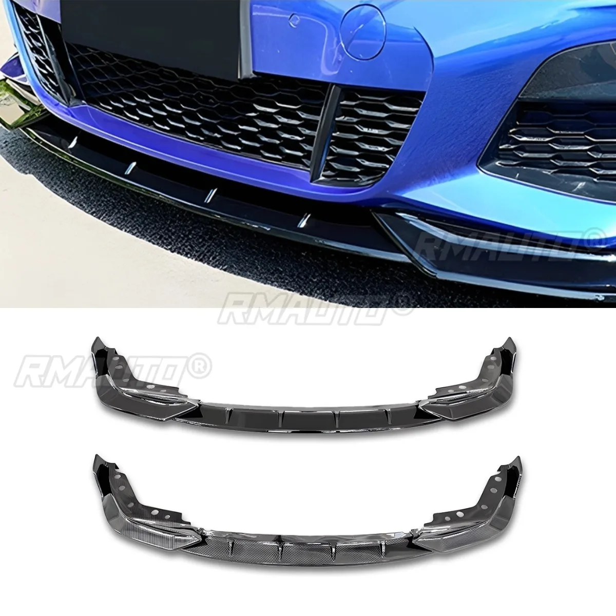 

Car Front Bumper Lip Splitter Diffuser Bumper Protector For BMW 3 Series G20 G28 2022-2024 Body Kit Car Accessories